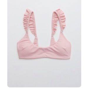 Aerie Ruffle scoop bikini top with matching bottom